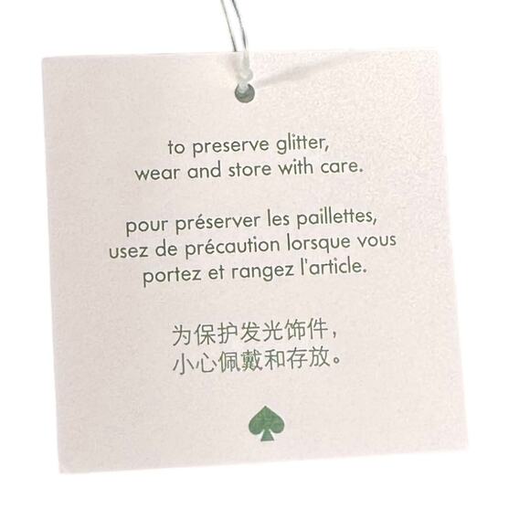 NWT Kate Spade Flash White and Silver Glitter Crossbody Bag - Picture 9 of 9